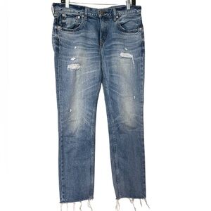 Red Card Tokyo Anniversary 25th Straight Distressed Jeans